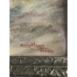 Pastel schilderij Scheveningen Jaren 1920-1930