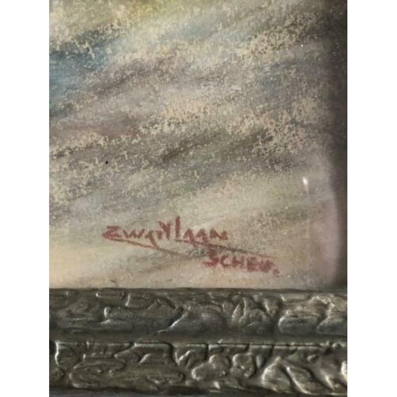 Pastel schilderij Scheveningen Jaren 1920-1930