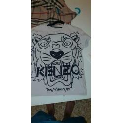 Burberry overhemd en kenzo t,shirt orgineel