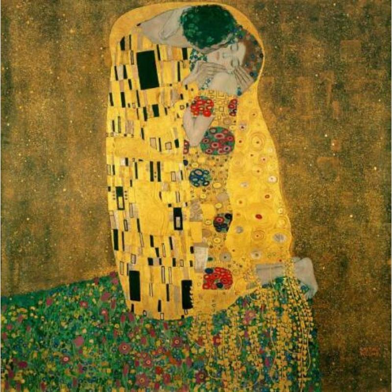 100% Handgemaakt Reproductie Schilderij | Klimt (tip)
