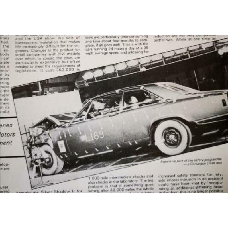 Zeldzaam ROLLS ROYCE - 1978 - autofolder