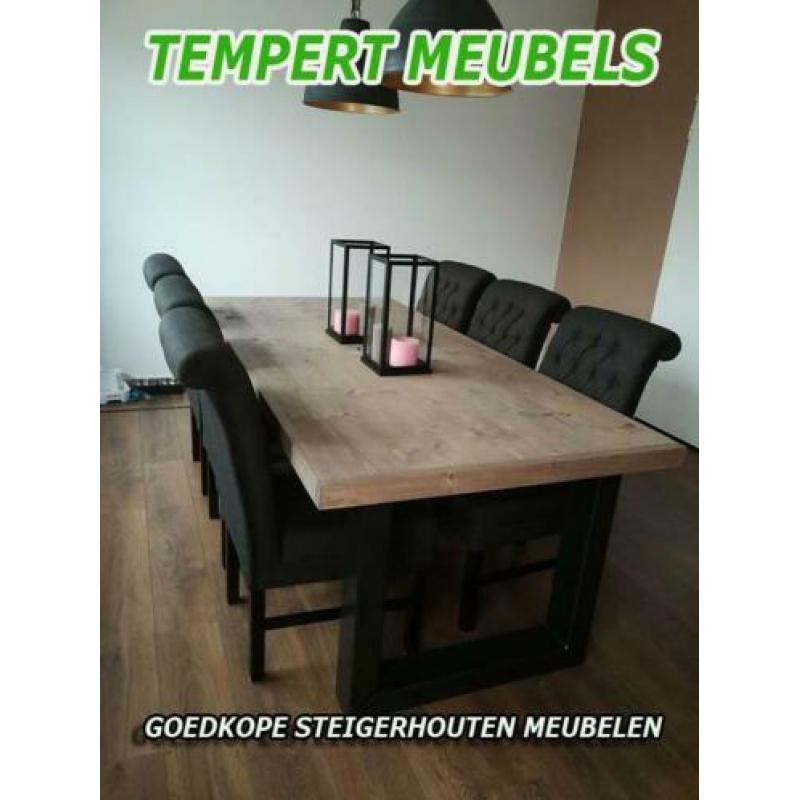Steigerhouten tafel / Steigerhouten eettafel.