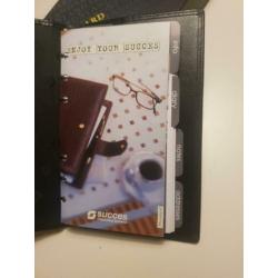 Nieuwe leren succes agenda organizer met vulling