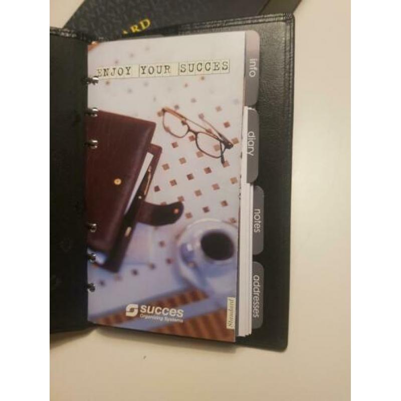 Nieuwe leren succes agenda organizer met vulling