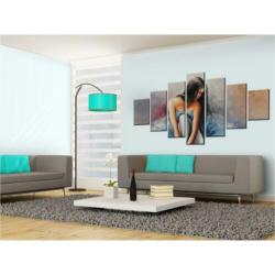 glasschilderij beeld 120x80cm 3 luik modern bruin, groen