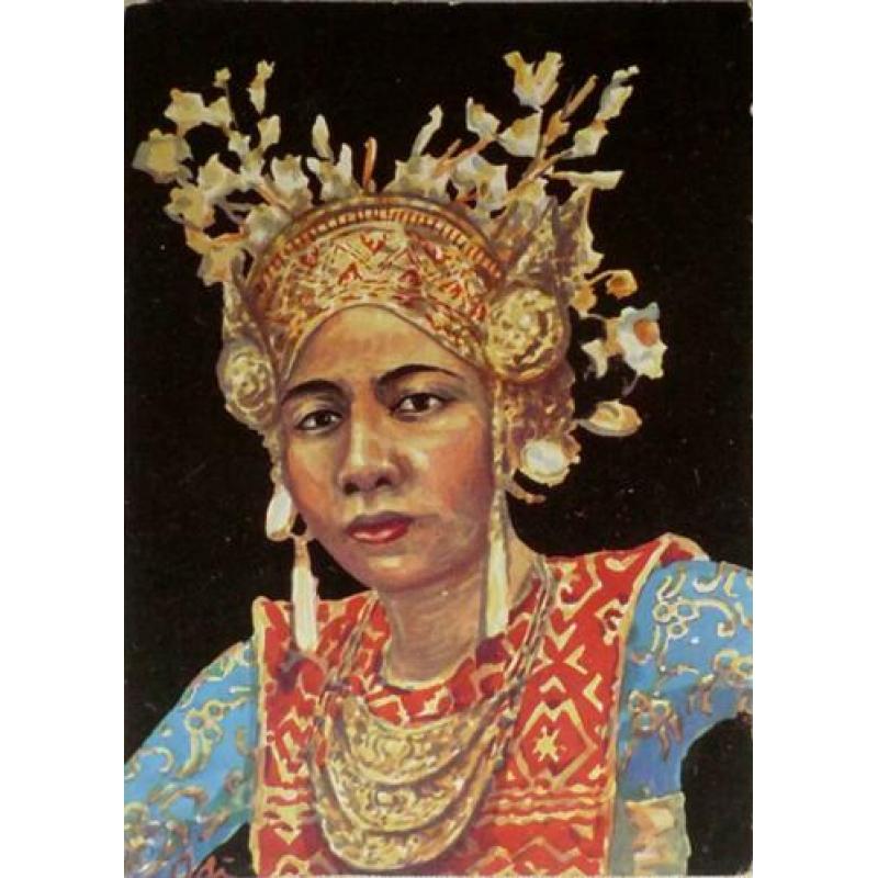 Oude ansicht Legong Bali Indië / Batavia Java ansichtkaart