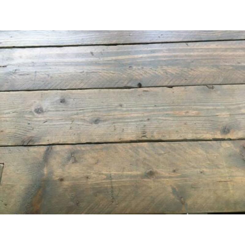 Eettafel steigerhout. 2.60m bij 98 cm