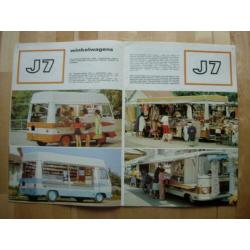 Peugeot J7 Bestelwagen Brochure 1980