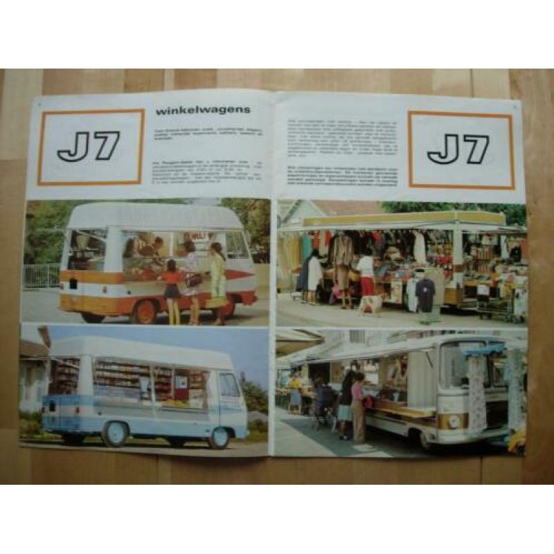 Peugeot J7 Bestelwagen Brochure 1980