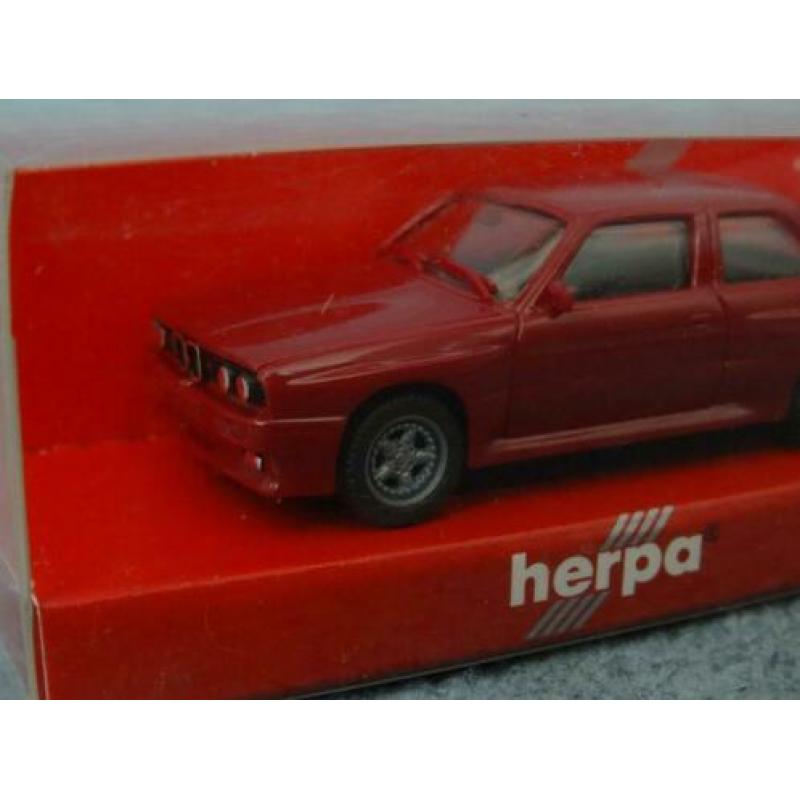 BMW E30 M3 AC Schnitzer S3 2.5 Sport donkerrood 1:87 Herpa