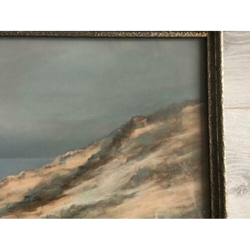 Pastel schilderij Scheveningen Jaren 1920-1930