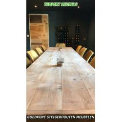 Steigerhouten tafel / Steigerhouten eettafel.