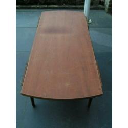 pastoe salontafel teak met omkeerbaar blad - jaren '70
