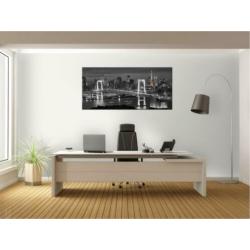 glasschilderij beeld 120x80cm 3 luik modern bruin, groen