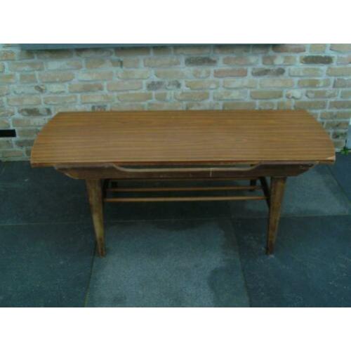 pastoe salontafel teak met omkeerbaar blad - jaren '70