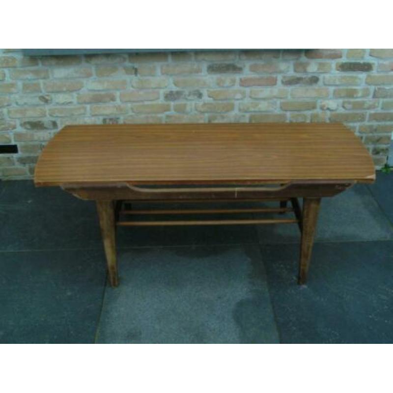 pastoe salontafel teak met omkeerbaar blad - jaren '70