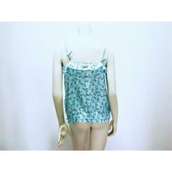 TOMMY HILFIGER Top blauw satijn stretch slank mt. XL: 15,-