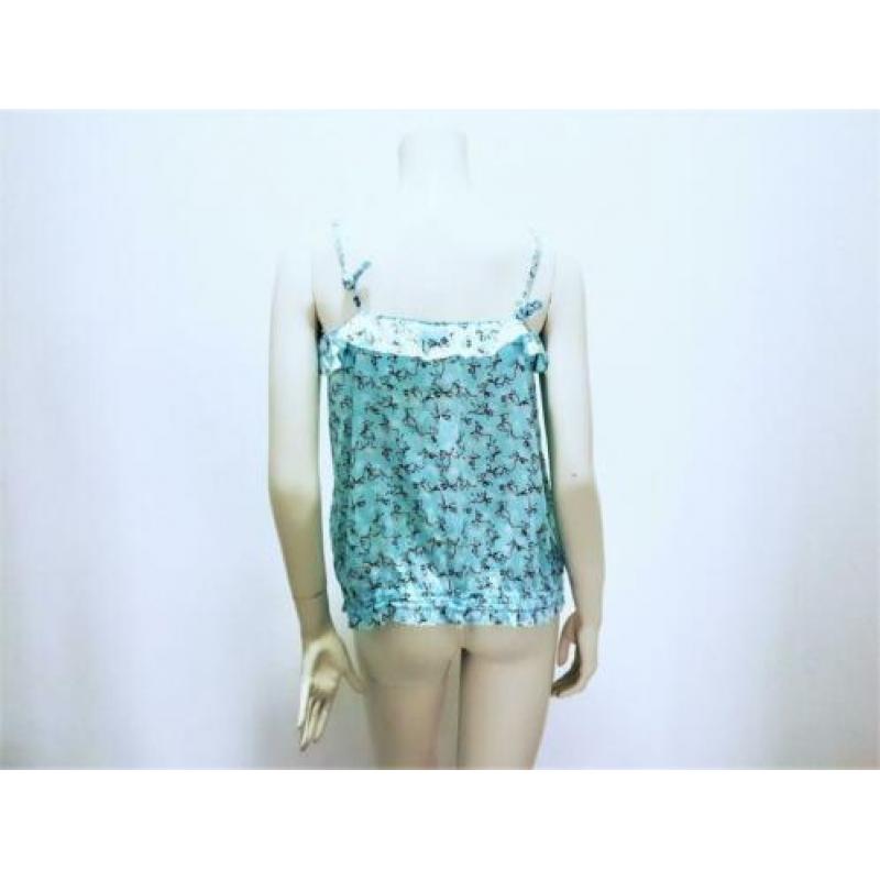 TOMMY HILFIGER Top blauw satijn stretch slank mt. XL: 15,-
