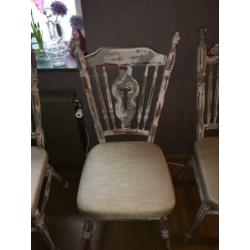 Gave nieuwe Ibiza shabby chique stoelen 3st