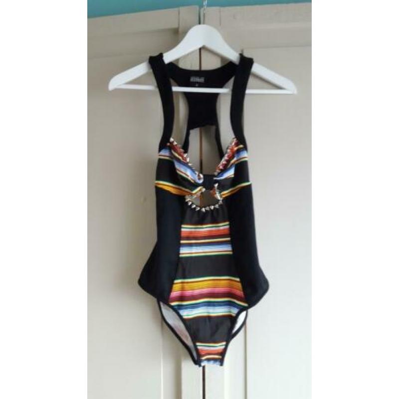 Freak of Nature studded bodysuit maat 8/36.