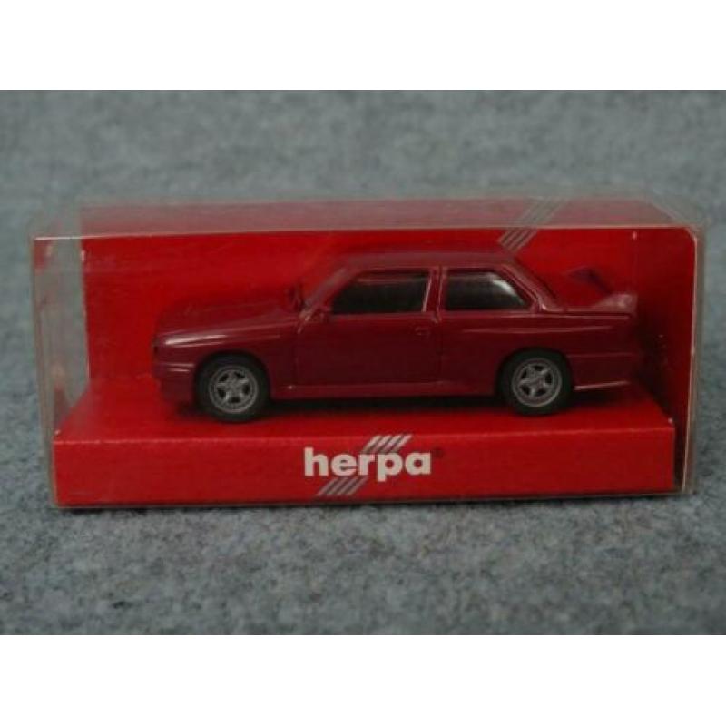 BMW E30 M3 AC Schnitzer S3 2.5 Sport donkerrood 1:87 Herpa