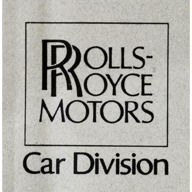 Zeldzaam ROLLS ROYCE - 1978 - autofolder