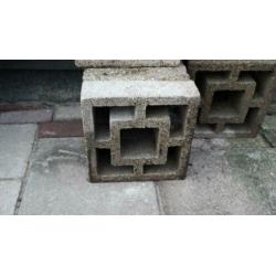 Sier blok beton 30 x30 cm 8 stuks Tegels 6x recht 2 x schuin