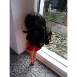 vintage RATTI pop/made in italy/32cm/donker lang haar/meisje