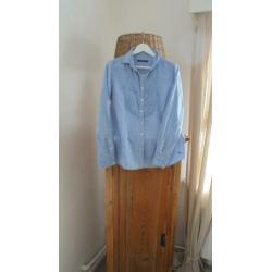 Prachtige lichtblauwe blouse van River Woods mt 42/44
