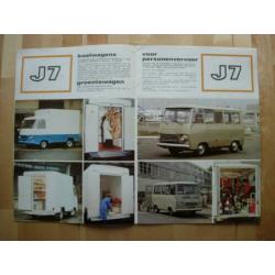 Peugeot J7 Bestelwagen Brochure 1980