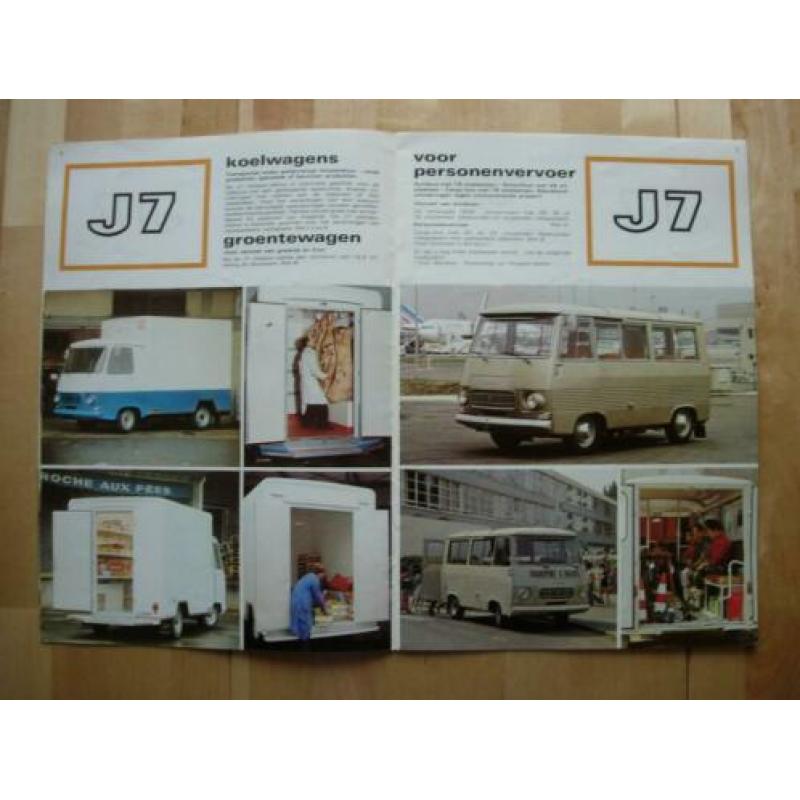 Peugeot J7 Bestelwagen Brochure 1980