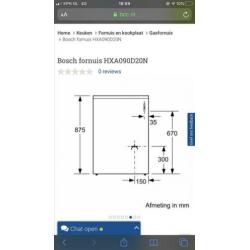 Bosch gasfornuis met oven