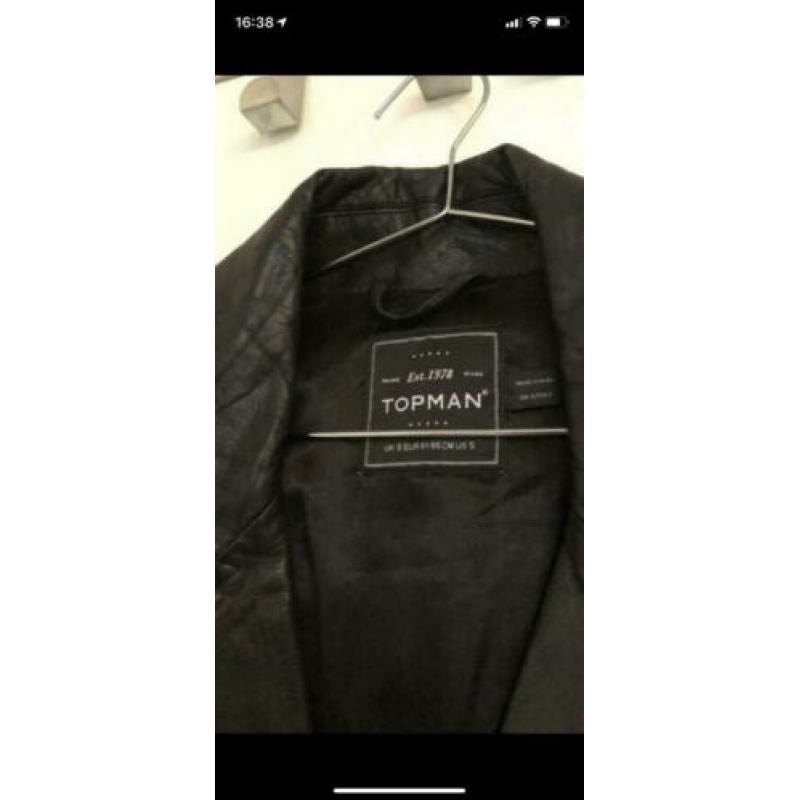 Topman 100% leren jas maat S