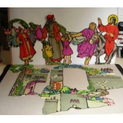 Antieke boeken met flanel afbeeldingen