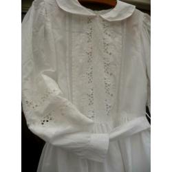 Wit Broderie Communie jurkje