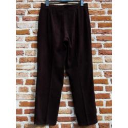 donkerbruine suede-look pantalon van Ellery's mt46