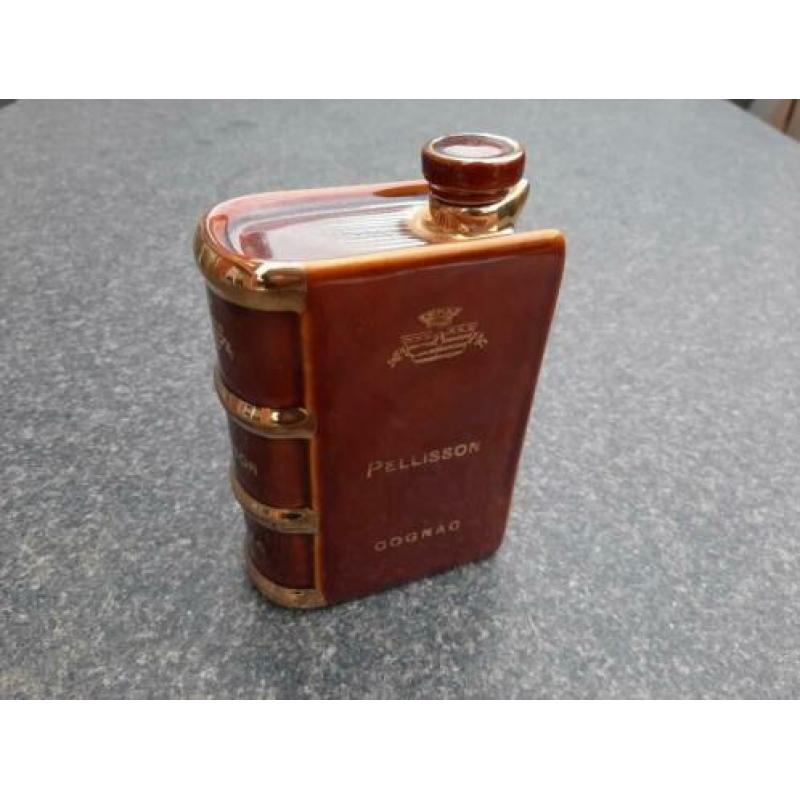 Vintage porseleinen Pellisson cognac fles