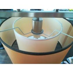RVS hanglamp 3 kappen, dimbaar