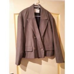 Beige cropped blazer van de stradivarius maat s