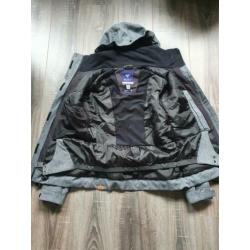 Grijze winterjas Roxy met bont cappuchon