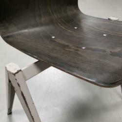 12x Galvanitas S22 stoelen, Pagholz vintage schoolstoel 221