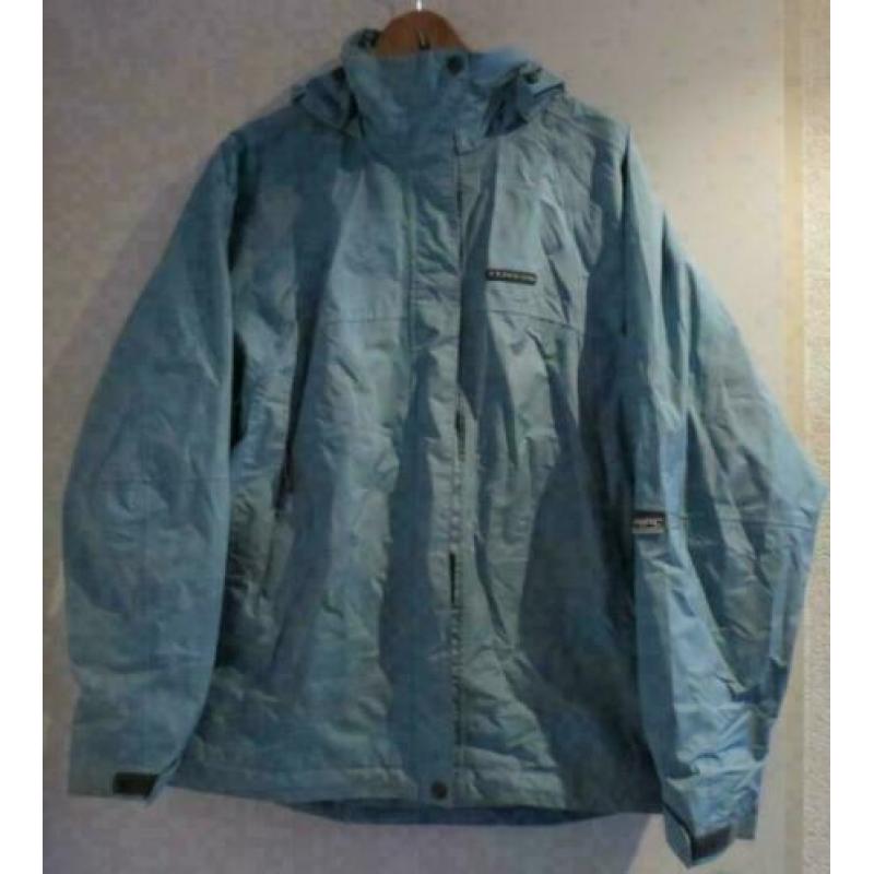 Tenson blauwe jas windjack maat 42