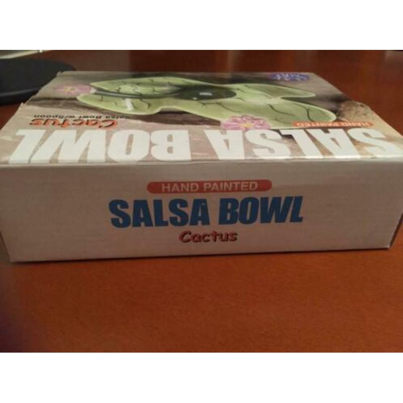 Salsa en Dipsaus bakje - bowl - schaaltje *CLAY ART* Cactus