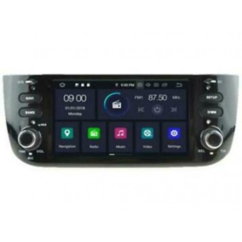 Android 9 navigatie fiat punto 2013 carkit usb carplay dab