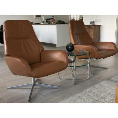 Montel fauteuil leder (2x)
