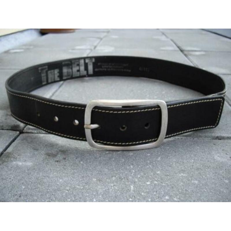 ZGAN Handmade LIMITED EDITION Zwart Leren Riem The Belt 95cm