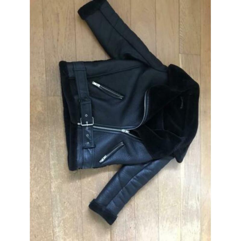 Zara lammy coat / biker jas