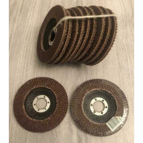 Lamellen schuurschijven Voor, flex 125 mm (11 Stuks).