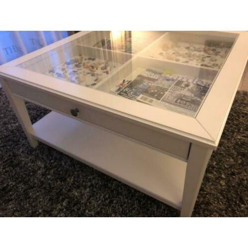 Salontafel Liatorp wit/glas