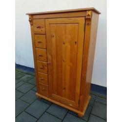 Meidenkast commode ladenkast wandkast grenen hout zie foto's